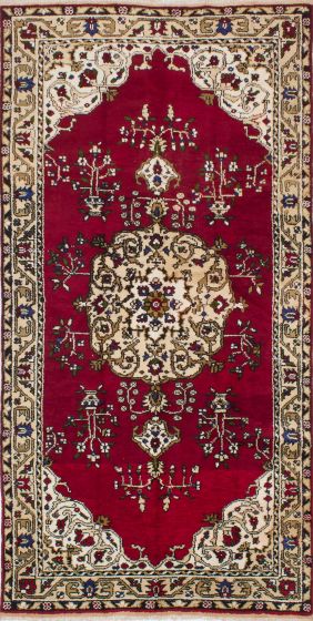 Persian Style 5'2" x 10'2" Hand-knotted Wool Rug 