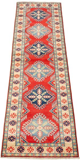 Afghan Finest Ghazni 2'9" x 9'10" Hand-knotted Wool Rug 