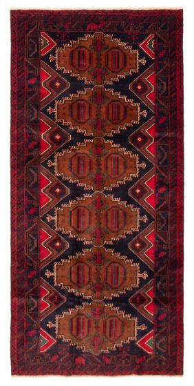 Afghan Teimani 4'5" x 9'3" Hand-knotted Wool Rug 