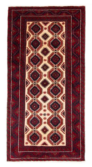 Afghan Royal Baluch 3'1" x 6'2" Hand-knotted Wool Rug 