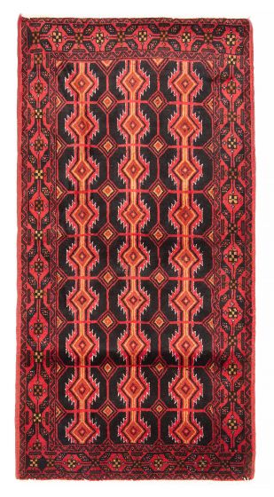 Afghan Royal Baluch 3'5" x 6'3" Hand-knotted Wool Rug 