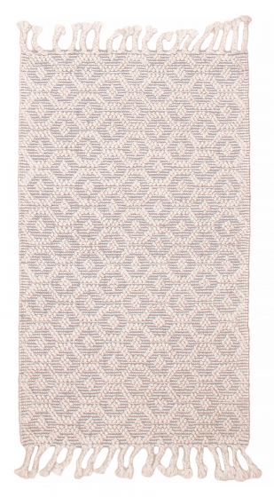 Indian Sienna 3'0" x 5'0" Braid weave Wool Rug 