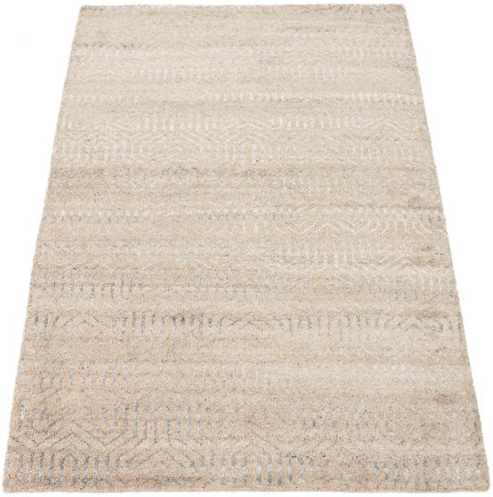 Indian Tangier 5'1" x 7'11" Hand-knotted Wool Rug 
