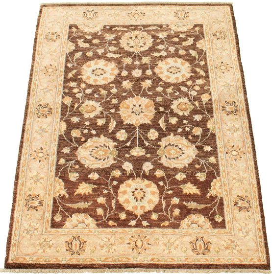 Afghan Chobi Finest 4'0" x 6'0" Hand-knotted Wool Rug 