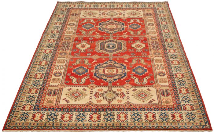 Afghan Finest Ghazni 6'8" x 9'9" Hand-knotted Wool Rug 