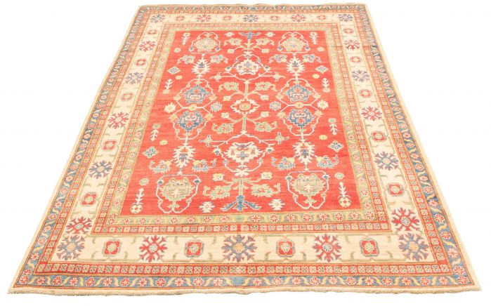Afghan Finest Ghazni 6'2" x 9'4" Hand-knotted Wool Rug 