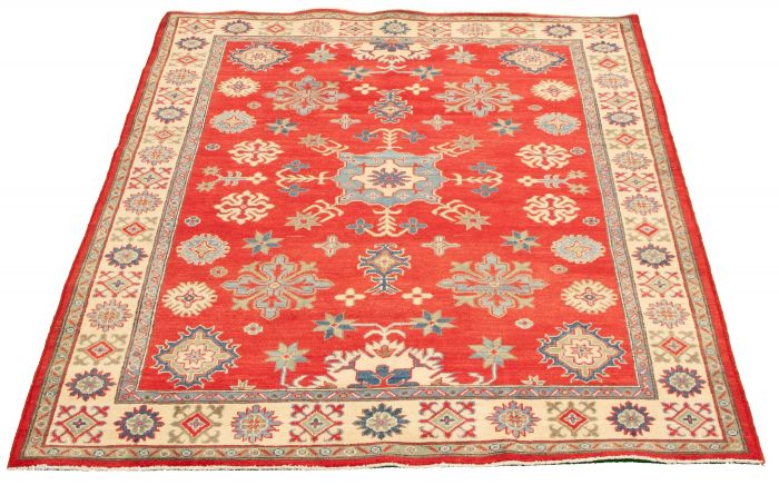 Afghan Finest Ghazni 5'7" x 8'0" Hand-knotted Wool Rug 