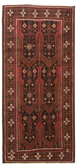 Persian Style 4'6" x 9'11" Hand-knotted Wool Rug 