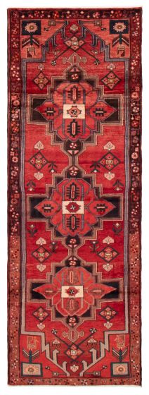Persian Style 3'4" x 9'6" Hand-knotted Wool Rug 