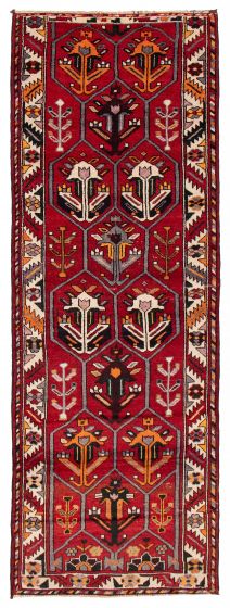 Persian Style 4'8" x 13'6" Hand-knotted Wool Rug 