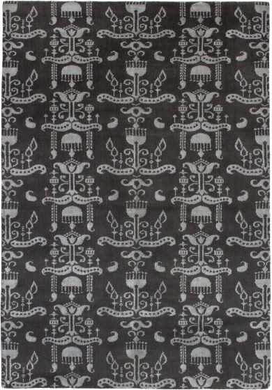 Indian Kashkuli Gabbeh 5'5" x 7'10" Hand-knotted Silk, Wool Rug 