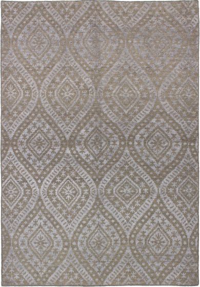 Indian La Seda 5'3" x 7'8" Hand-knotted Wool & Silk Rug 