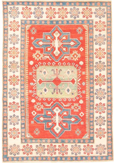 Afghan Finest Ghazni 6'2" x 9'1" Hand-knotted Wool Rug 