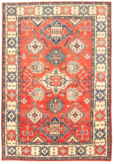 Afghan Finest Ghazni 6'6" x 9'8" Hand-knotted Wool Rug 