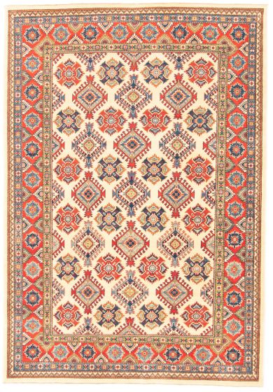Afghan Finest Ghazni 6'6" x 9'5" Hand-knotted Wool Rug 