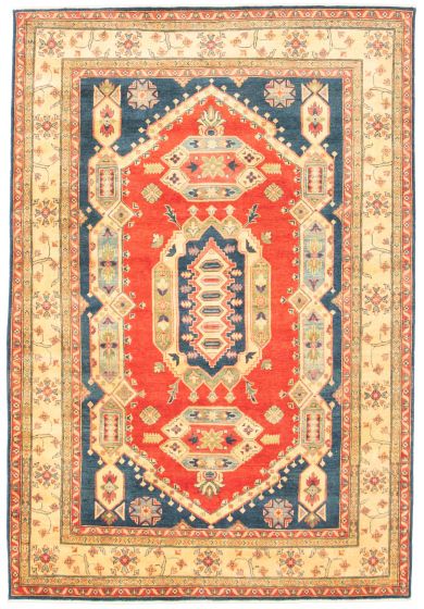 Afghan Finest Ghazni 6'7" x 9'7" Hand-knotted Wool Rug 