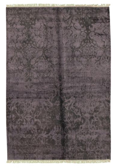 Indian Galleria 5'3" x 7'5" Hand Loomed Viscose Rug 