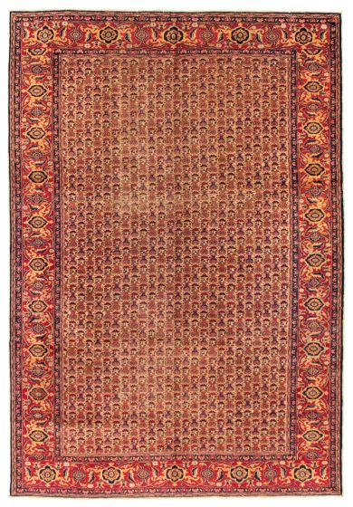 Turkish Kayseri Vintage 6'8" x 9'6" Hand-knotted Wool Rug 