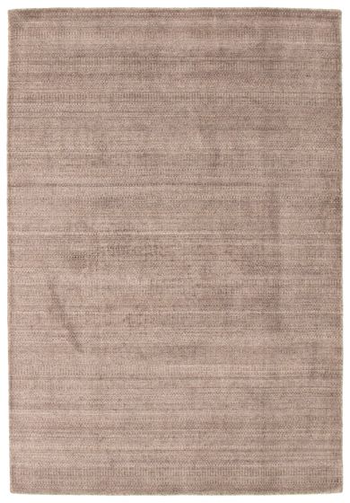 Indian Silk Shadow 5'3" x 7'8" Hand Loomed Wool Rug 