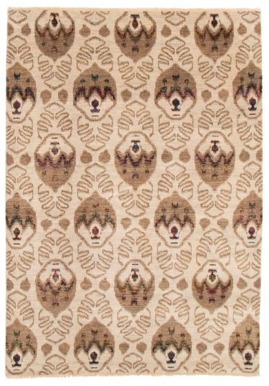 Indian Heritage 6'8" x 9'4" Hand-knotted Silk, Wool Rug 