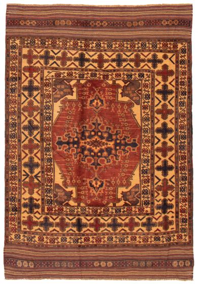 Afghan Tajik Caucasian 5'10" x 8'9" Hand-knotted Wool Rug 