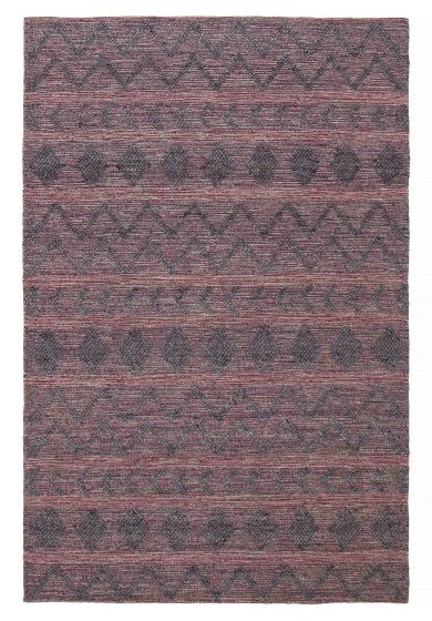 Indian Sienna 5'11" x 9'0" Braid weave Wool Rug 