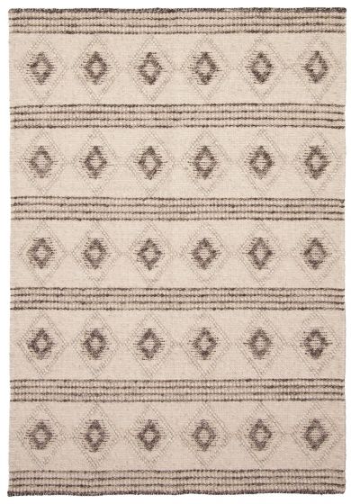 Indian Sienna 4'11" x 7'2" Braided Weave Wool Rug 