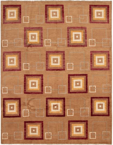 Afghan Finest Ziegler Chobi 8'0" x 10'4" Hand-knotted Wool Rug 