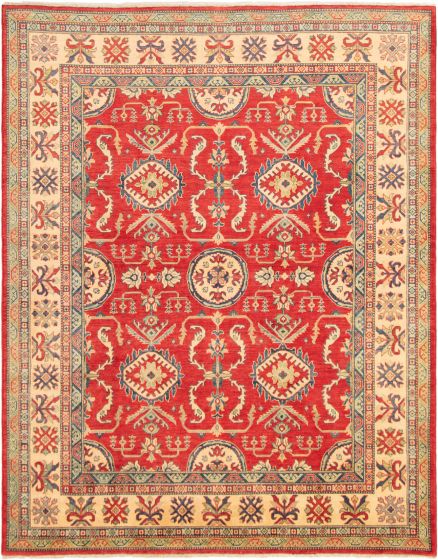Afghan Finest Ghazni 7'10" x 9'11" Hand-knotted Wool Rug 