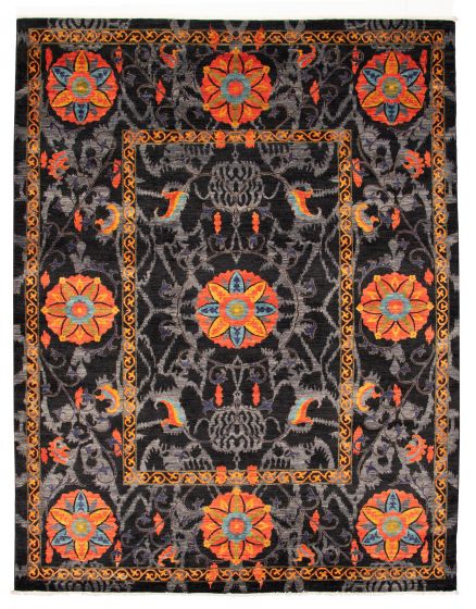 Pakistani Lahore Finest Collection 9'1" x 12'0" Hand-knotted Wool Rug 