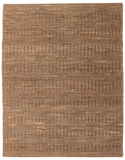 Indian Palas Denizli 4'9" x 6'2" Flat-Weave Jute Kilim 