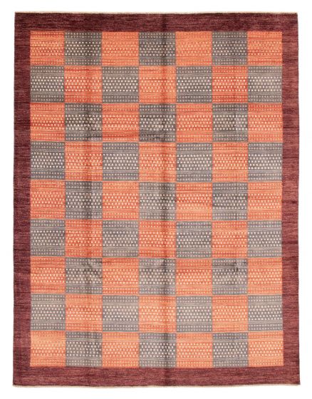 Pakistani Finest Peshawar Ziegler 8'1" x 10'7" Hand-knotted Wool Rug 