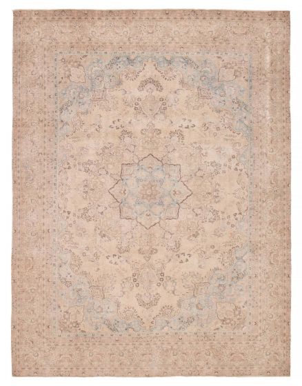 Turkish Antalya Vintage 9'2" x 12'2" Hand-knotted Wool Rug 