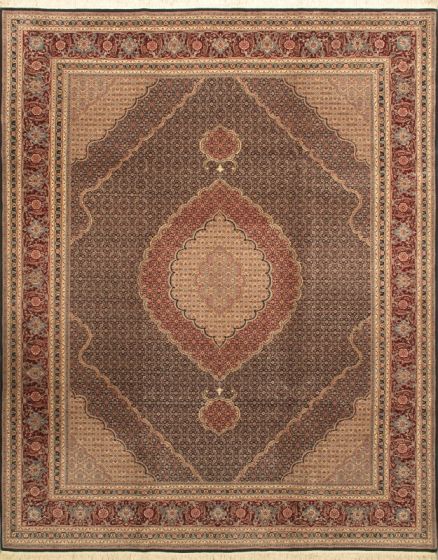 Chinese Tabriz 50L 8'0" x 10'0" Hand-knotted Wool Rug 