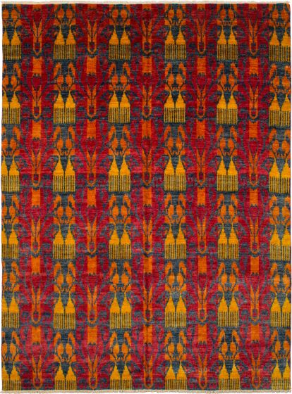 Indian Shalimar 8'10" x 12'1" Hand-knotted Wool Rug 