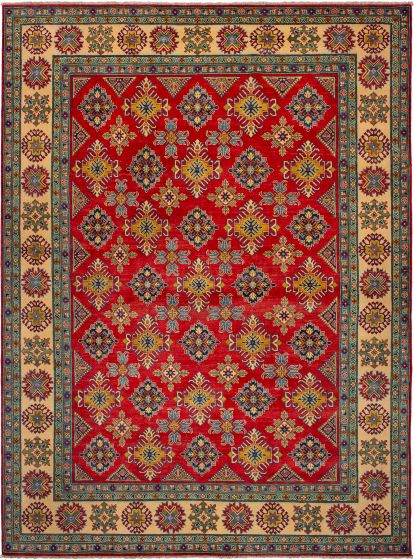Afghan Finest Gazni 8'8" x 11'10" Hand-knotted Wool Red Rug