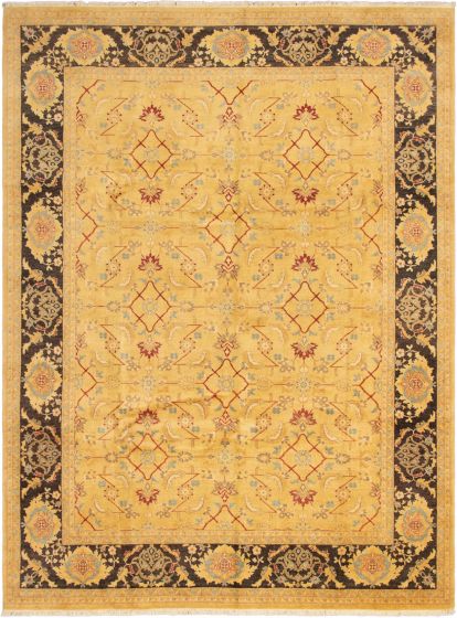 Pakistani Peshawar Oushak 9'3" x 12'5" Hand-knotted Wool Rug 