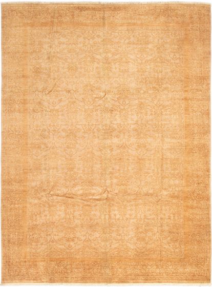 Pakistani Peshawar Oushak 9'9" x 13'3" Hand-knotted Wool Rug 