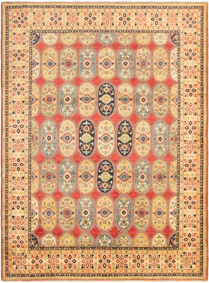 Afghan Finest Ghazni 8'10" x 12'1" Hand-knotted Wool Rug 
