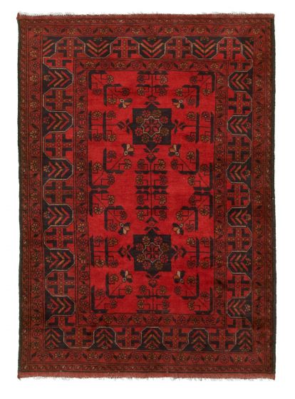 Afghan Finest Khal Mohammadi 3'5" x 4'10" Hand-knotted Wool Rug 