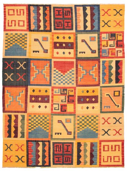 Turkish Sundance 10'2" x 14'0" Flat-Weave Wool Kilim 