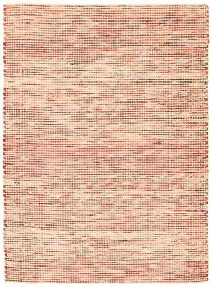 Indian Sienna 4'8" x 6'4" Braided Weave Wool Rug 
