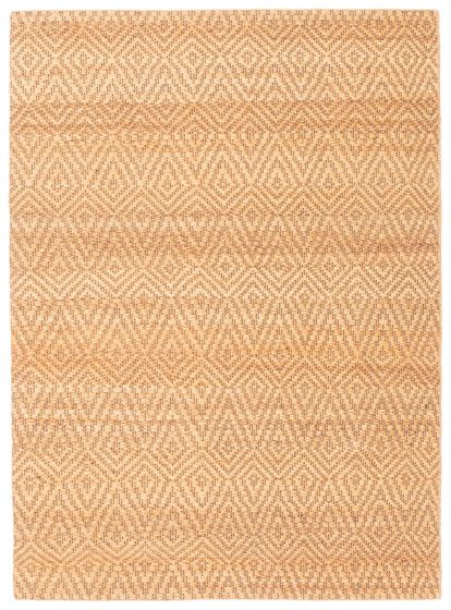 Indian Palas Denizli 5'4" x 7'5" Flat-Weave Jute Kilim 