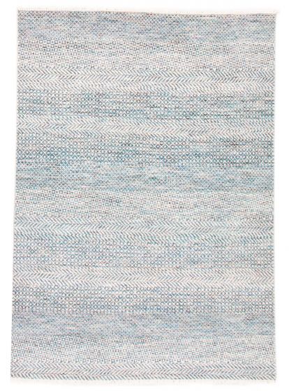 Indian Silk Shadow 5'0" x 7'1" Hand-knotted Viscose, Wool Rug 