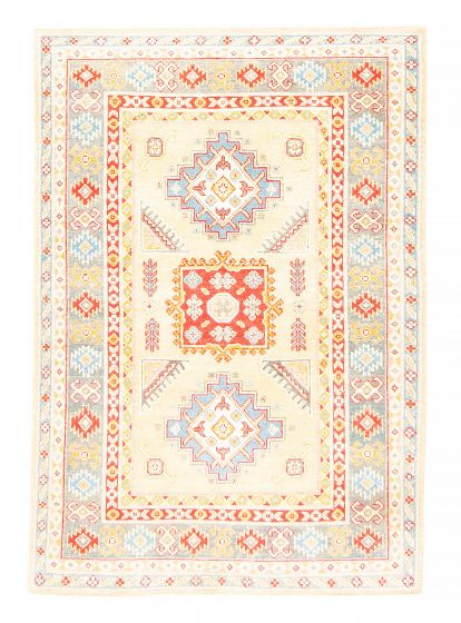 Afghan Uzbek Ghazni 3'4" x 4'11" Hand-knotted Wool Rug