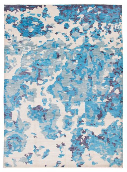 Indian Mystique 9'0" x 12'1" Hand-knotted Wool Rug 