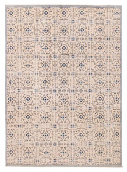 Afghan Uzbek Ghazni 8'2" x 11'0" Hand-knotted Wool Rug 