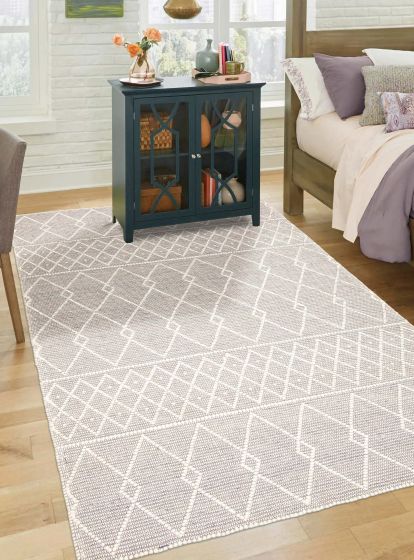Indian Sienna 6'0" x 9'1" Braid weave Wool Rug 