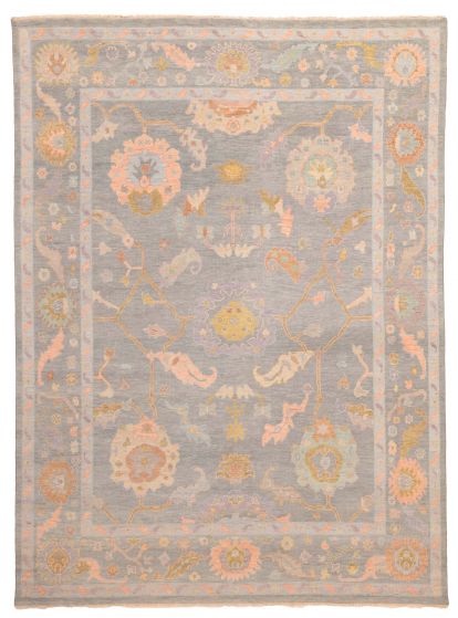 Tapis oushak moderne 8'11" x 11'11" en laine
