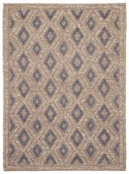 Indian Sienna 5'0" x 6'9" Braided Weave Wool Rug 